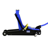 2 Ton Low Profile Floor Jack HeavyDuty Steel with Single Piston Quick Lift Pump Lifting Range 3.3" - 15.2" - Fab Heavy Parts
