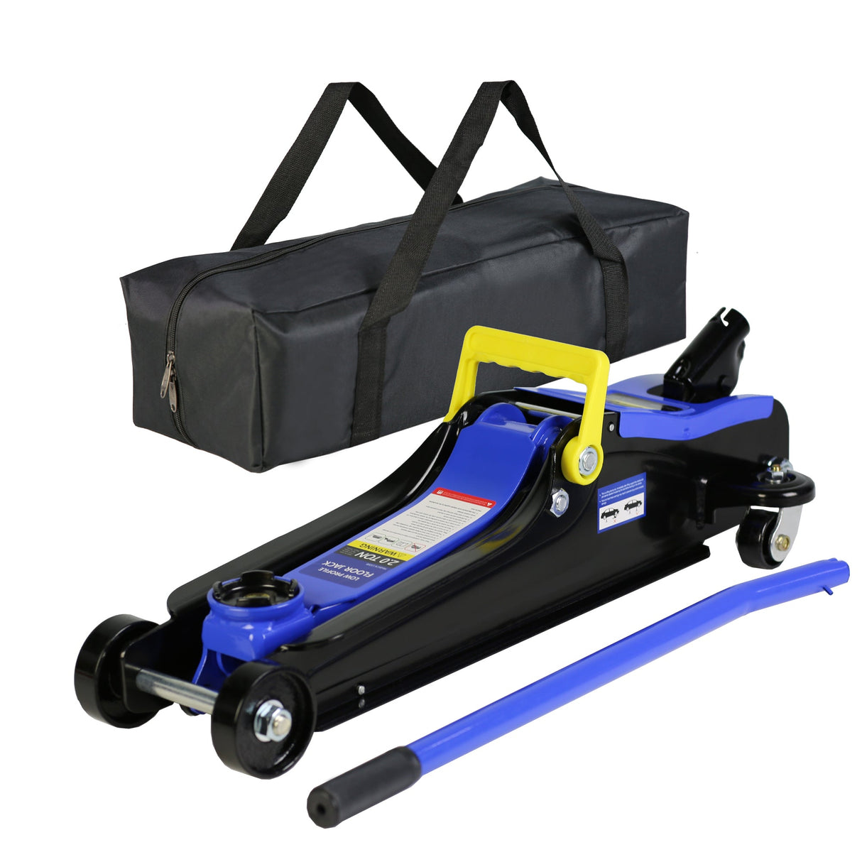 2 Ton Low Profile Floor Jack HeavyDuty Steel with Single Piston Quick Lift Pump Lifting Range 3.3" - 15.2" - Fab Heavy Parts