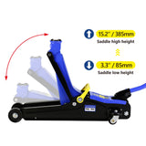 2 Ton Low Profile Floor Jack HeavyDuty Steel with Single Piston Quick Lift Pump Lifting Range 3.3" - 15.2" - Fab Heavy Parts