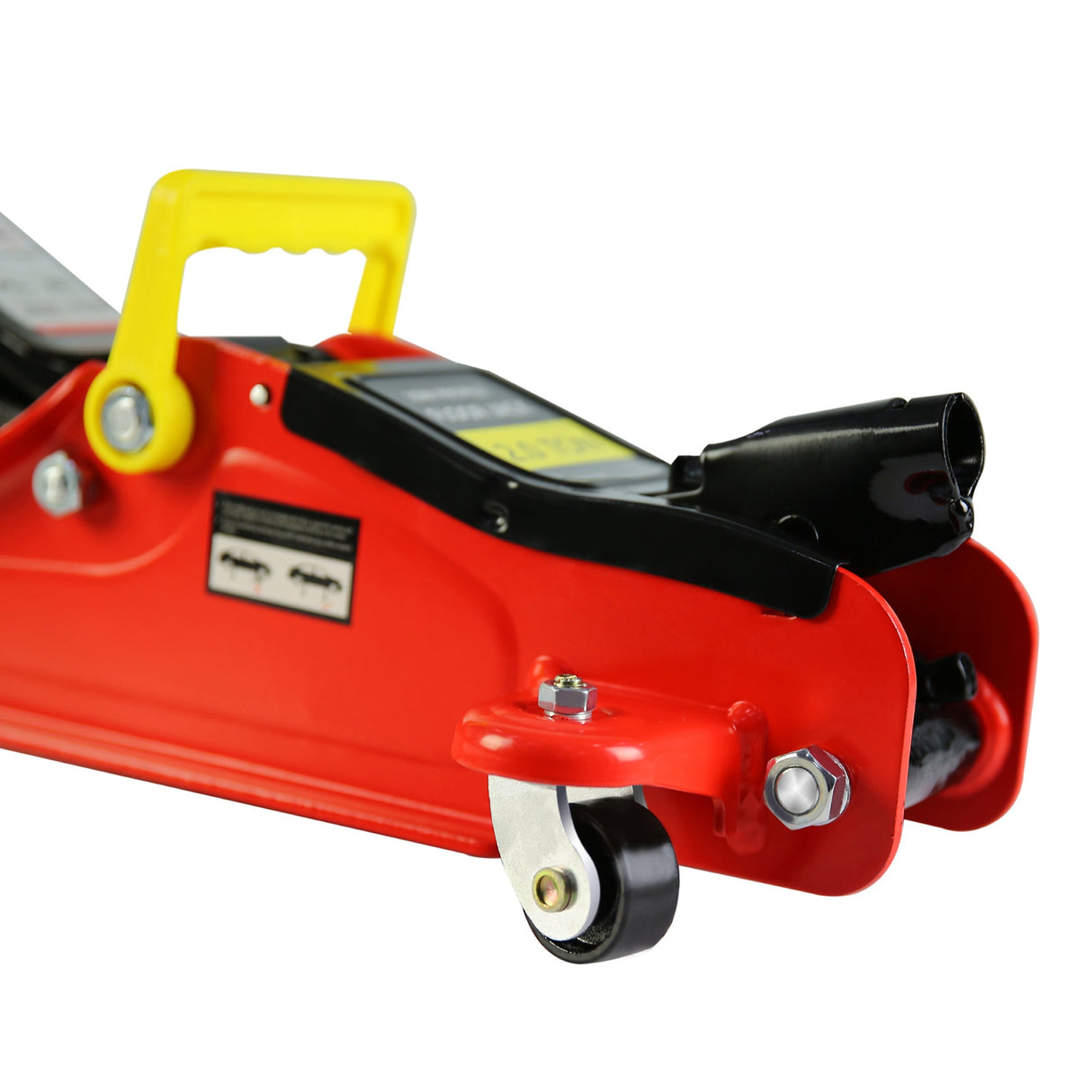2 Ton Low Profile Heavy Duty Steel Racing Floor Jack with Single Piston Quick Lift Pump Lifting Range 3.3" - 15.2" - Fab Heavy Parts