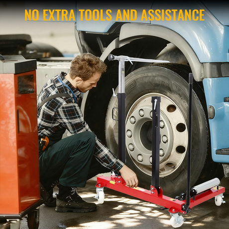 Truck Tractor Tire Wheel Dolly Heavy Duty Portable Dual Wheel Dolly with 2640 lb. Capacity