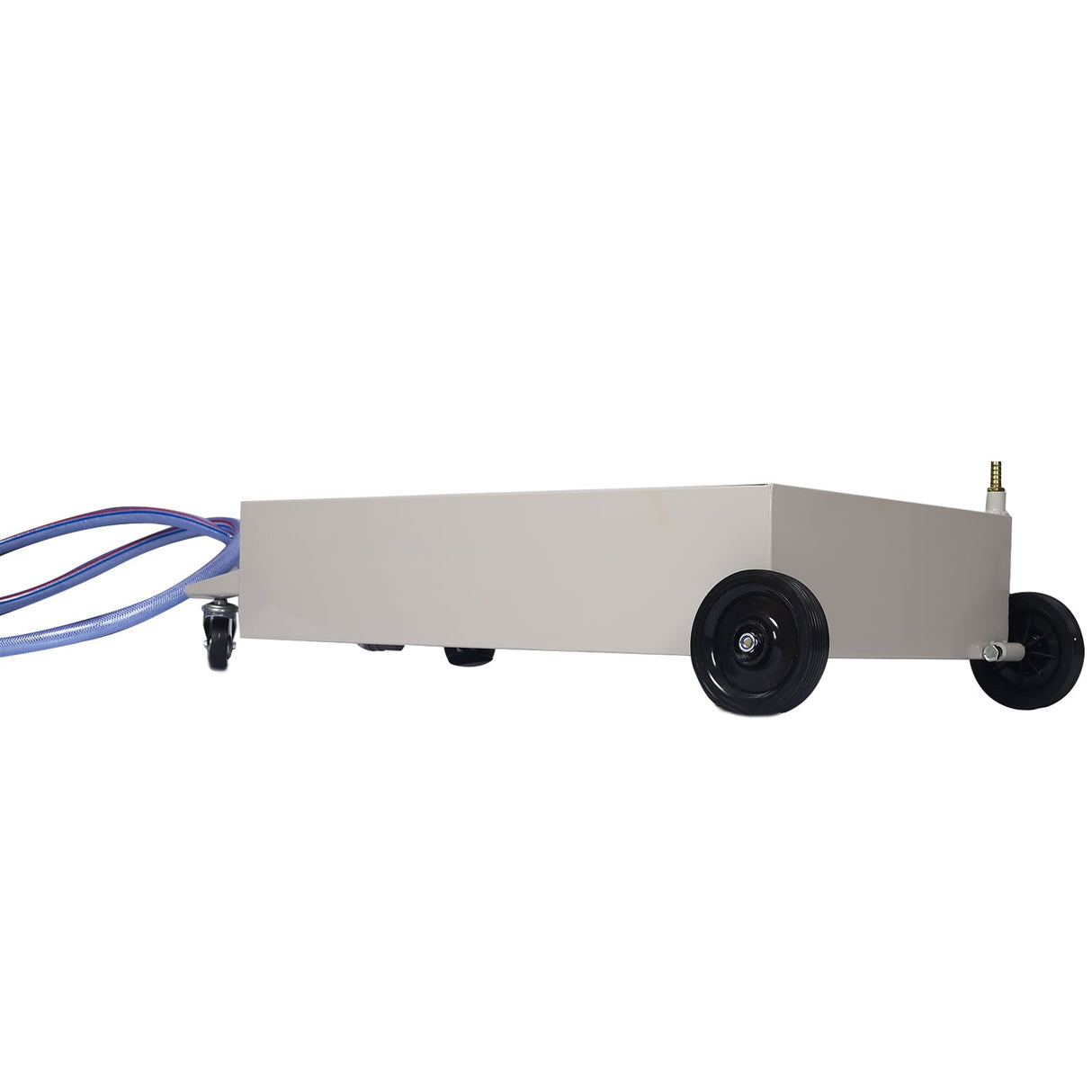 20 Gallon Low - Profile Oil Drain Pan with Electric Pump - Gray - Fab Heavy Parts