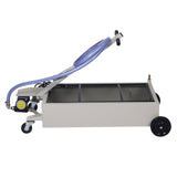 20 Gallon Low - Profile Oil Drain Pan with Electric Pump - Gray - Fab Heavy Parts