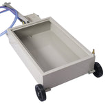 20 Gallon Low - Profile Oil Drain Pan with Electric Pump - Gray - Fab Heavy Parts