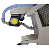 20 Gallon Low - Profile Oil Drain Pan with Electric Pump - Gray - Fab Heavy Parts