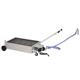 20 Gallon Low - Profile Oil Drain Pan with Electric Pump - Gray - Fab Heavy Parts