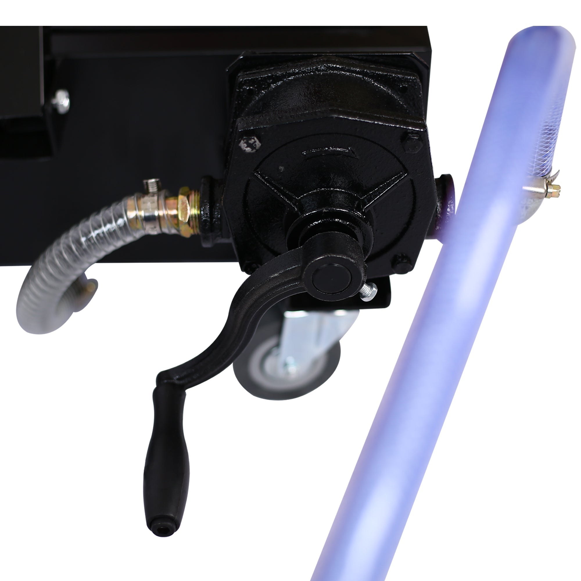 20 Gallon Low Profile Oil Drain Pan with manual Pump - Fab Heavy Parts