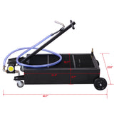 20 Gallon Low Profile Oil Drainer with Electric Pump - Black - Fab Heavy Parts