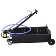 20 Gallon Low Profile Oil Drainer with Electric Pump - Black - Fab Heavy Parts