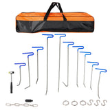 20 Pcs Paintless Dent Repair Rods Kit Stainless Steel Dent Removal Tools for Car Hail Damage, Door Dings, Minor Dents - Fab Heavy Parts