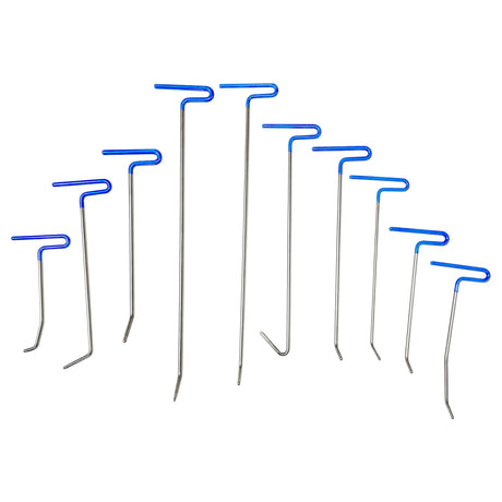 20 Pcs Paintless Dent Repair Rods Kit Stainless Steel Dent Removal Tools for Car Hail Damage, Door Dings, Minor Dents - Fab Heavy Parts