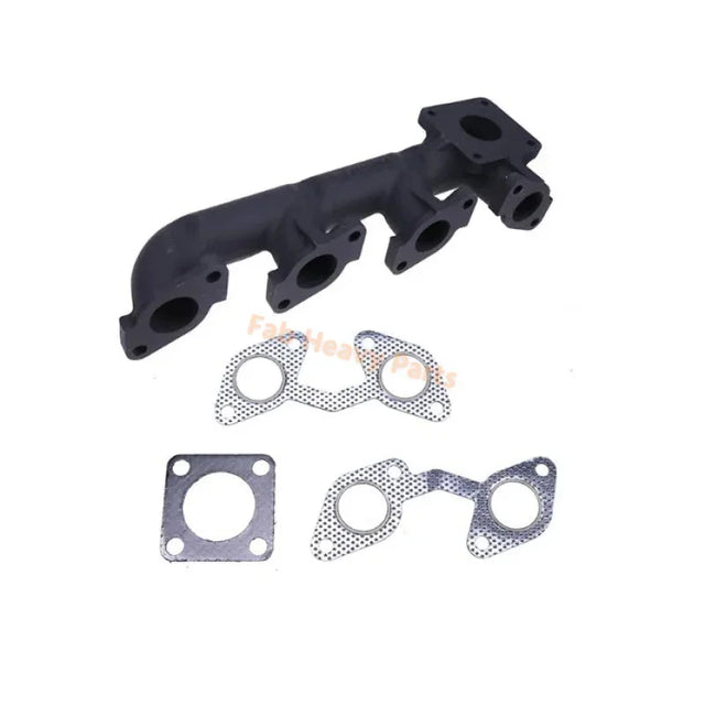 Exhaust Manifold 7008378 with Gaskets 6666781 6685878 for Kubota Engine V2203 V2403 Aftermarket Replacement For Bobcat Loader 751 753 763 773 7753 S130 S150 S160 S175 S185