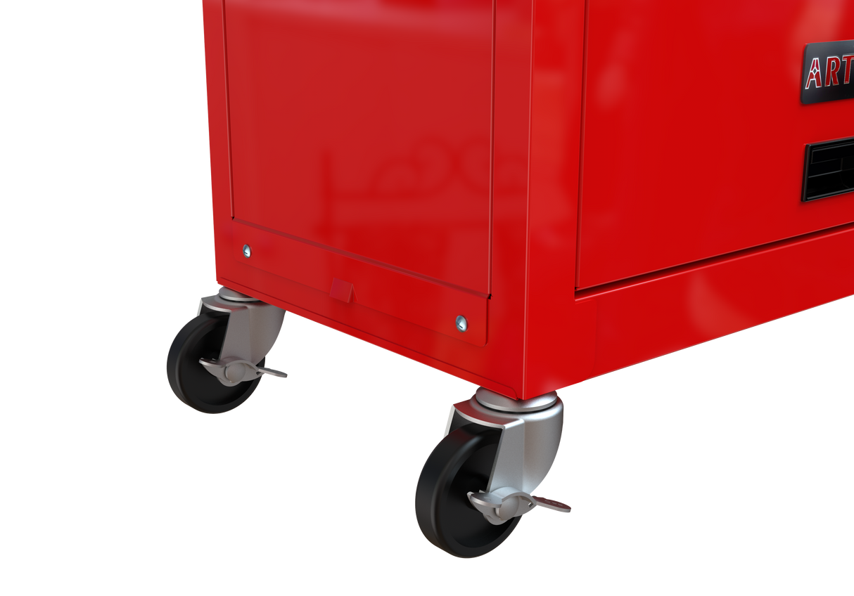 8-Drawer Tool Storage Cabinet High Capacity Rolling Chest with Wheels and Drawers Red