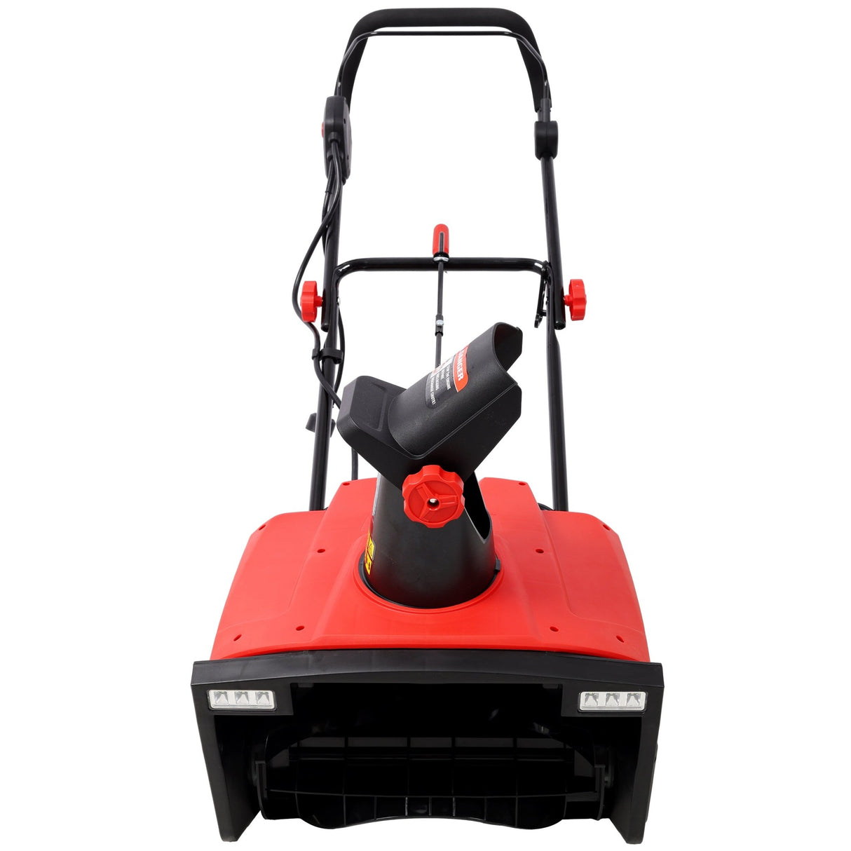 20inch Corded Electric Snow Thrower with LED 120V/60HZ 15 Amp Motor 30FT Throwing Distance - Red - Fab Heavy Parts