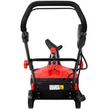 20inch Corded Electric Snow Thrower with LED 120V/60HZ 15 Amp Motor 30FT Throwing Distance - Red - Fab Heavy Parts