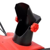 20inch Corded Electric Snow Thrower with LED 120V/60HZ 15 Amp Motor 30FT Throwing Distance - Red - Fab Heavy Parts
