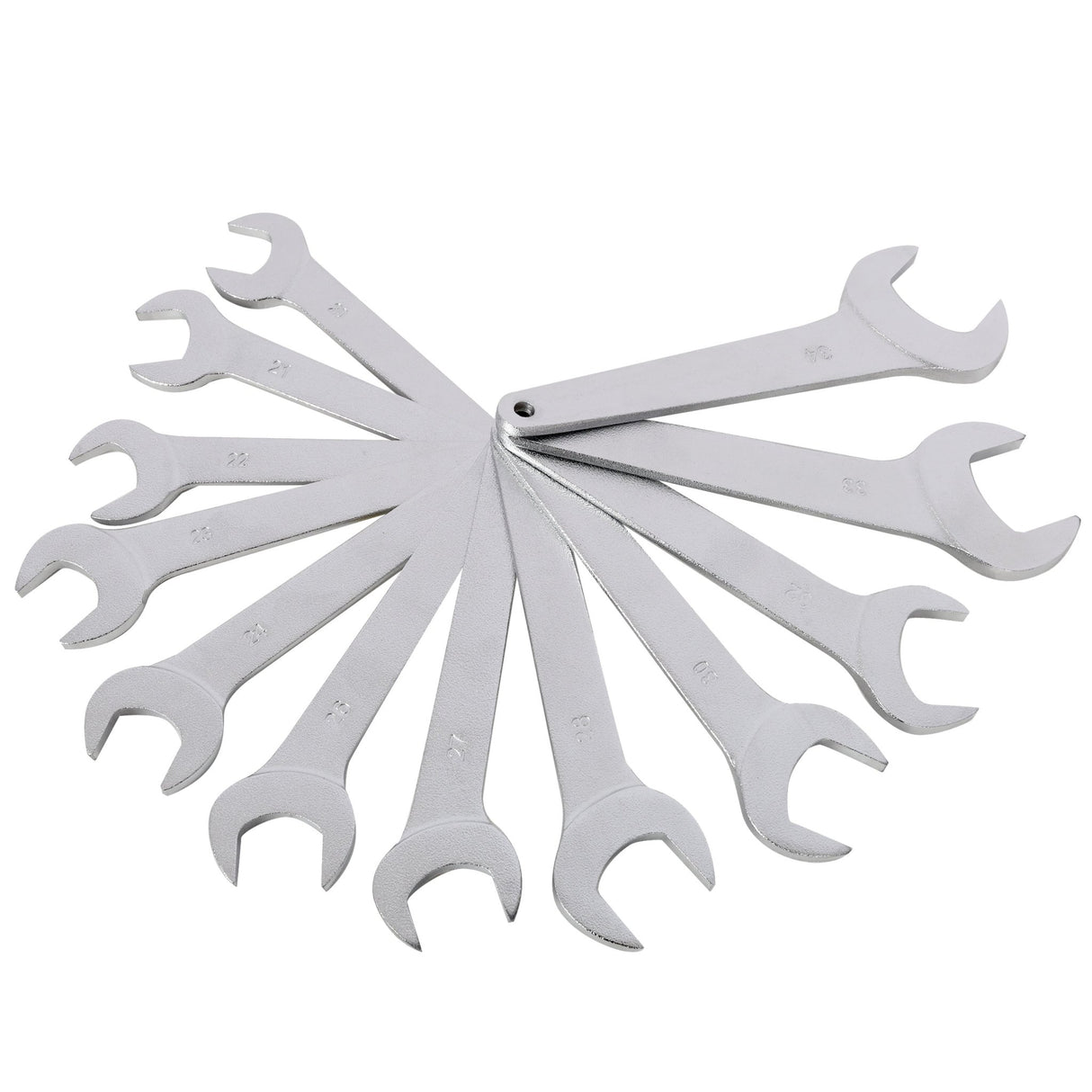 21 PCS Metric Jumbo Service Wrench Set CR-V Forged Steel Large Combination Wrenches Chrome Plated - Fab Heavy Parts