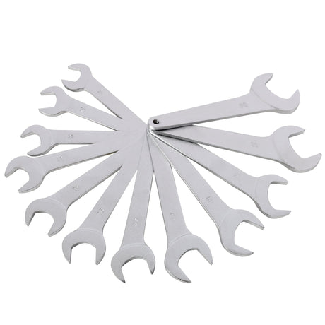 21 PCS Metric Jumbo Service Wrench Set CR-V Forged Steel Large Combination Wrenches Chrome Plated - Fab Heavy Parts