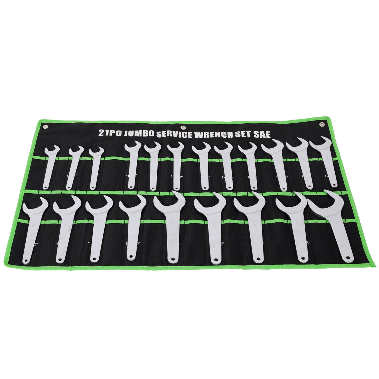 21 PCS SAE Jumbo Service Wrench Set CR-V Forged Steel Large Combination Wrenches - Fab Heavy Parts