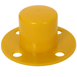 6 Pack Traffic Delineator Post Cones with Fillable Base Adjustable Safety Barrier with 5Ft Plastic Chain--Yellow+Black