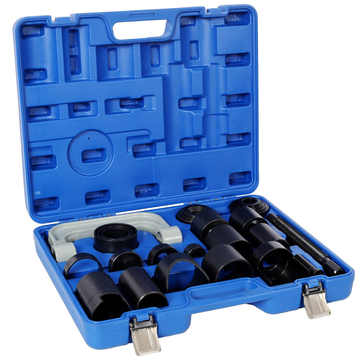 21PCS Heavy Duty Automotive Ball Joint Removal Tool Kit with Steel Construction and Blue Plastic Case - Fab Heavy Parts