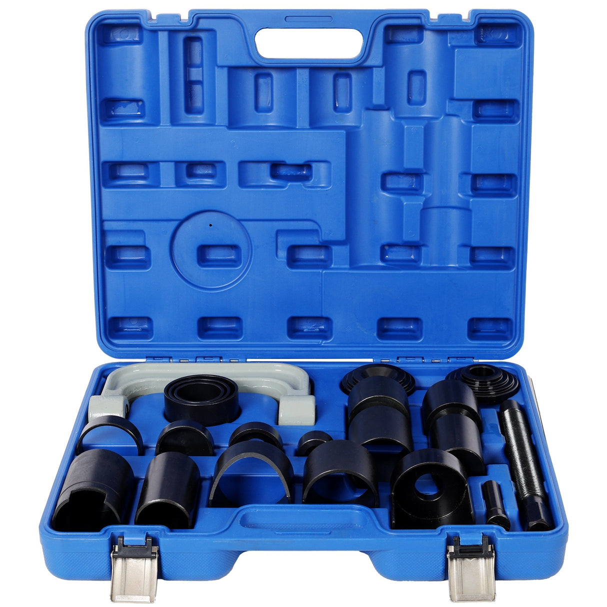 21PCS Heavy Duty Automotive Ball Joint Removal Tool Kit with Steel Construction and Blue Plastic Case - Fab Heavy Parts