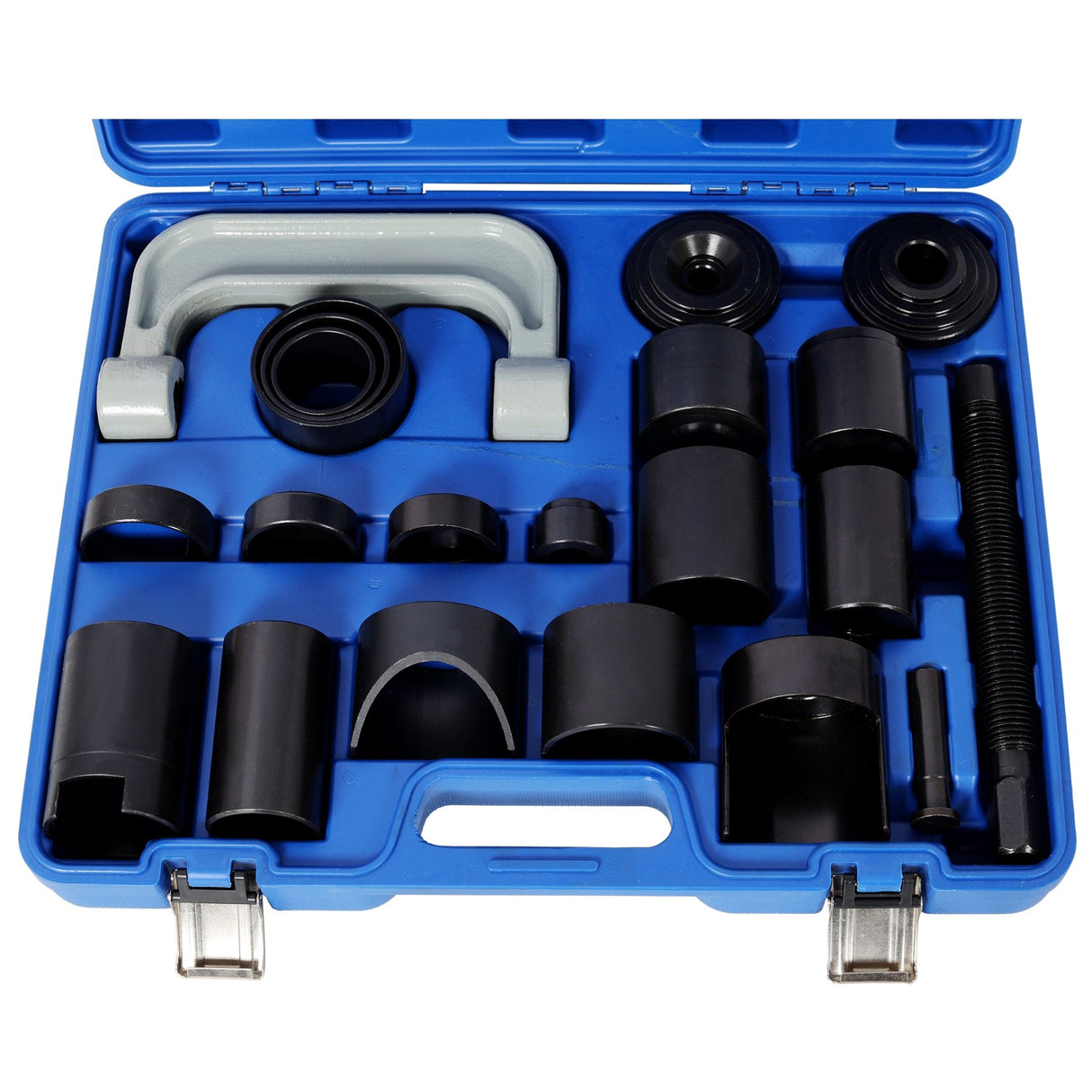 21PCS Heavy Duty Automotive Ball Joint Removal Tool Kit with Steel Construction and Blue Plastic Case - Fab Heavy Parts