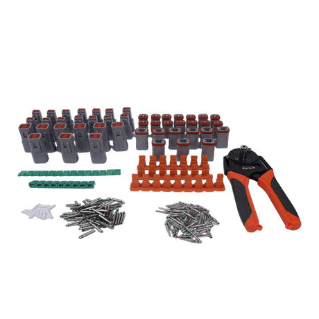 231 Piece Deutsch DT 2 - Pin 4 - Pin Connector Kit - Fab Heavy Parts