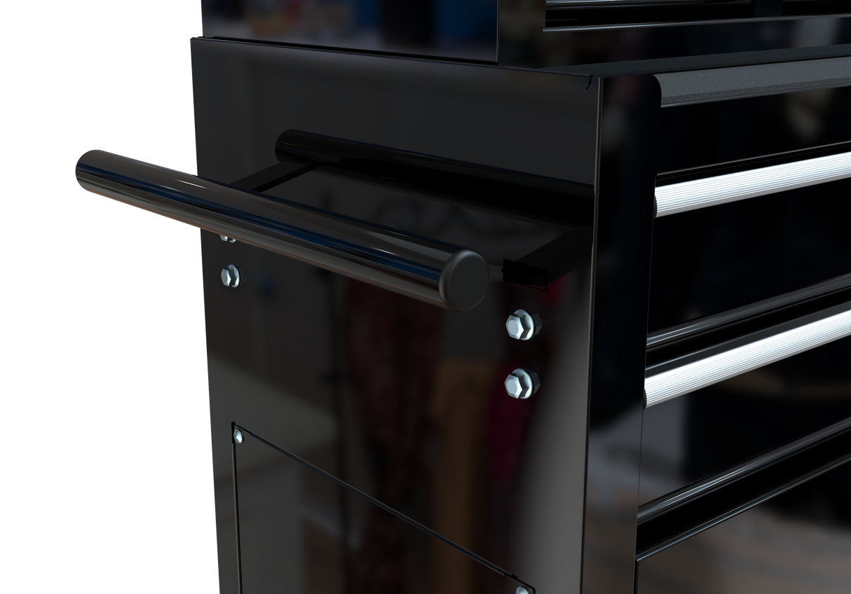 8-Drawer Tool Storage Cabinet High Capacity Rolling Chest with Wheels and Drawers Black