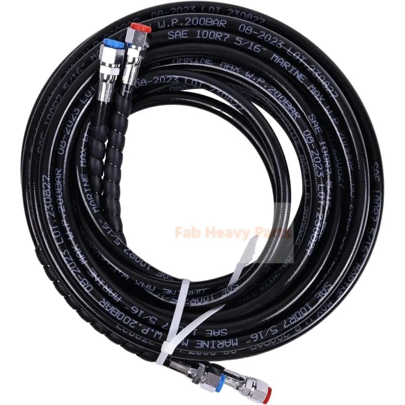 24 FT Hydraulic Steering Hose HO - 5124 HO5124 Fits for SeaStar Outboard Hydraulic Steering System - Fab Heavy Parts