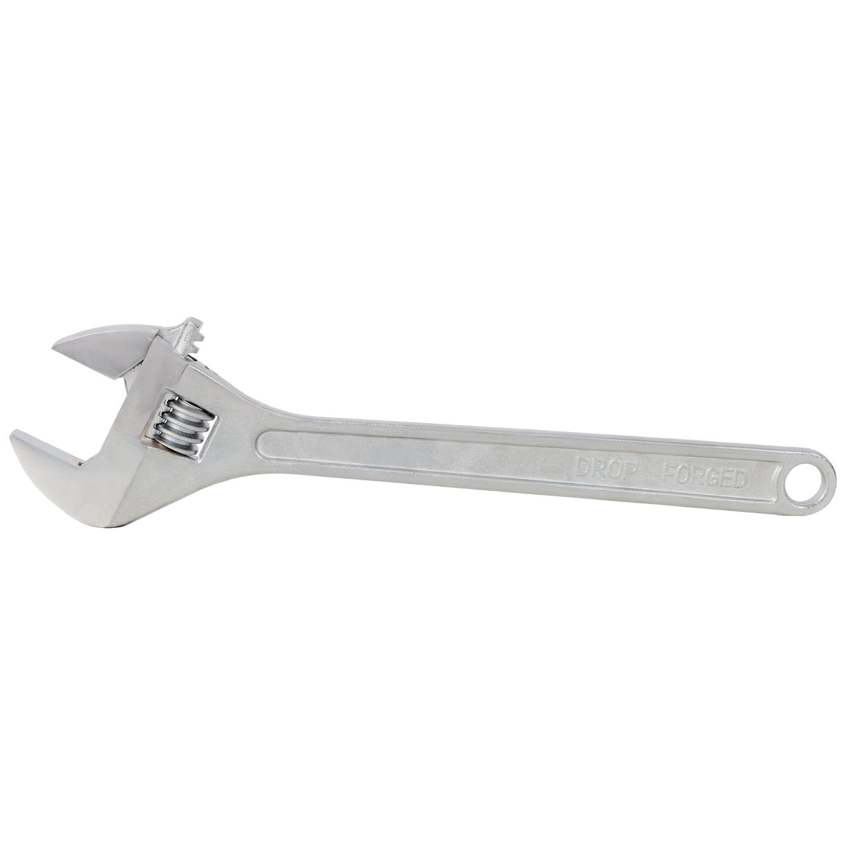 24 Inch Adjustable Wrench Drop Forged Carbon Steel Adjustable Spanner Wide Open Jaw Adjustable Wrench, Chrome Plated Polished Finish - Fab Heavy Parts