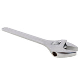 24 Inch Adjustable Wrench Drop Forged Carbon Steel Adjustable Spanner Wide Open Jaw Adjustable Wrench, Chrome Plated Polished Finish - Fab Heavy Parts