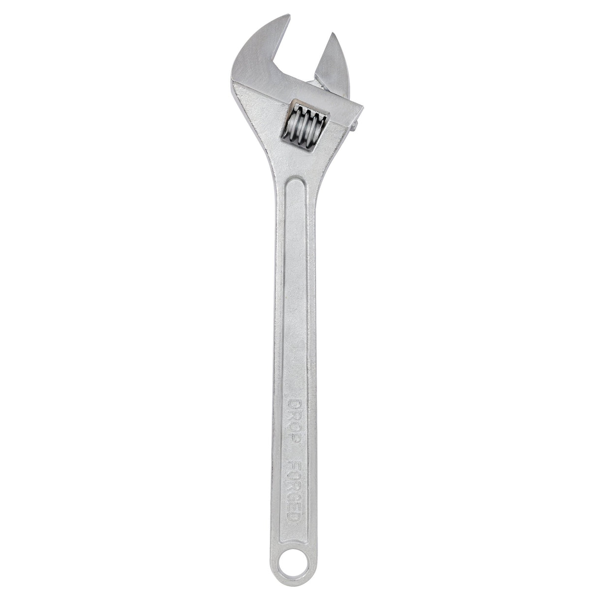 24 Inch Adjustable Wrench Drop Forged Carbon Steel Adjustable Spanner Wide Open Jaw Adjustable Wrench, Chrome Plated Polished Finish - Fab Heavy Parts