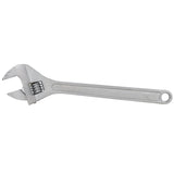 24 Inch Adjustable Wrench Drop Forged Carbon Steel Adjustable Spanner Wide Open Jaw Adjustable Wrench, Chrome Plated Polished Finish - Fab Heavy Parts