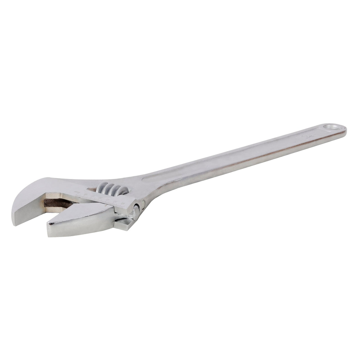 24 Inch Adjustable Wrench Drop Forged Carbon Steel Adjustable Spanner Wide Open Jaw Adjustable Wrench, Chrome Plated Polished Finish - Fab Heavy Parts
