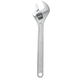 24 Inch Adjustable Wrench Drop Forged Carbon Steel Adjustable Spanner Wide Open Jaw Adjustable Wrench, Chrome Plated Polished Finish - Fab Heavy Parts