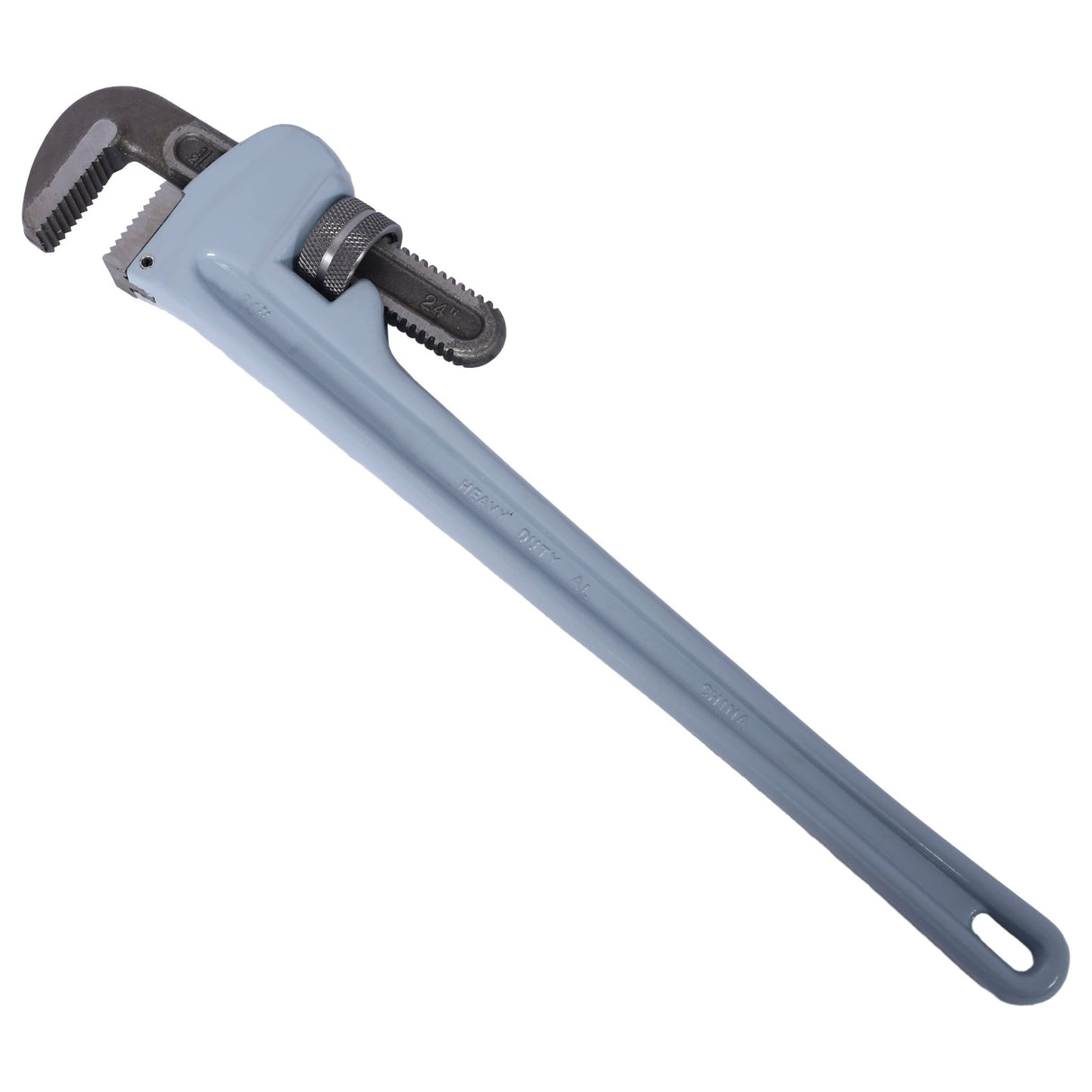 24 inch Aluminum Straight Pipe Wrench Heavy Duty Plumbers Easy to Carry Hangable Design - Fab Heavy Parts