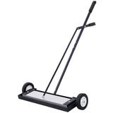 24'' Rolling Magnetic Pick - Up Sweeper Heavy Duty Push - Type with Release 100 Lbs Capacity - Fab Heavy Parts