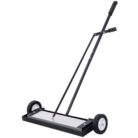 24'' Rolling Magnetic Pick - Up Sweeper Heavy Duty Push - Type with Release 100 Lbs Capacity - Fab Heavy Parts