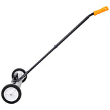 24'' Rolling Magnetic Pick - Up Sweeper Heavy Duty Push Type with Release 30 Lbs Capacity - Black and Silver - Fab Heavy Parts