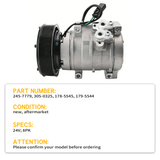24V Air Conditioning Compressor 245-7779 2457779 305-0325 3050325 4472608390 178-5545 1785545 179-5544 1795544 Fits for Caterpillar 325 324 328 329 345