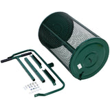24inch Peat Moss Compost Spreader Metal Mesh T Shaped Handle Steel - Green - Fab Heavy Parts