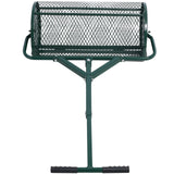 24inch Peat Moss Compost Spreader Metal Mesh T Shaped Handle Steel - Green - Fab Heavy Parts