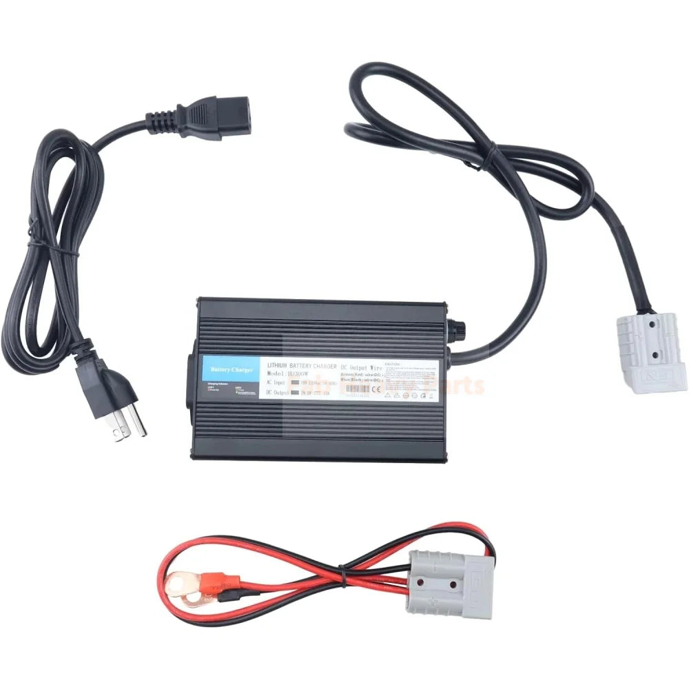 24V 10A lithiumbatterijlader 29,2V LiFePO4 batterij slimme oplader met Anderson-connector LED-indicator en M8-adapterkabel Geschikt voor auto vrachtwagen boot RV