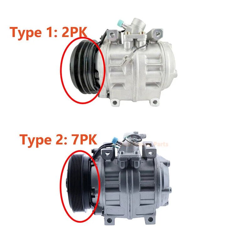 24V 10P30C A/C Compressor 447220 - 1472 447300 - 0611 Fits for Toyota Coaster Bus - Fab Heavy Parts
