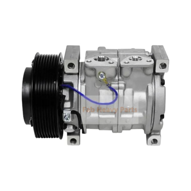 24V 10S13C 8PK 119mm A/C Compressor 4728531 Fits for John Deere Engine 6068 6090 Excavator 210GLC 2154GLC 250GLC 250P 290GLC 2956G 350GLC 380GLC Replacement