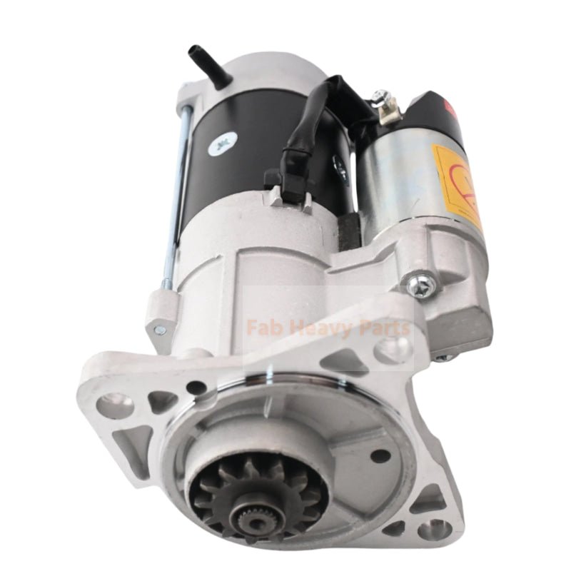 24V 13T Starter Motor ME049186 for Mitsubishi Engine 4D31 4D32 Fits for Caterpillar CAT Excavator E110 E70 E70B - Fab Heavy Parts