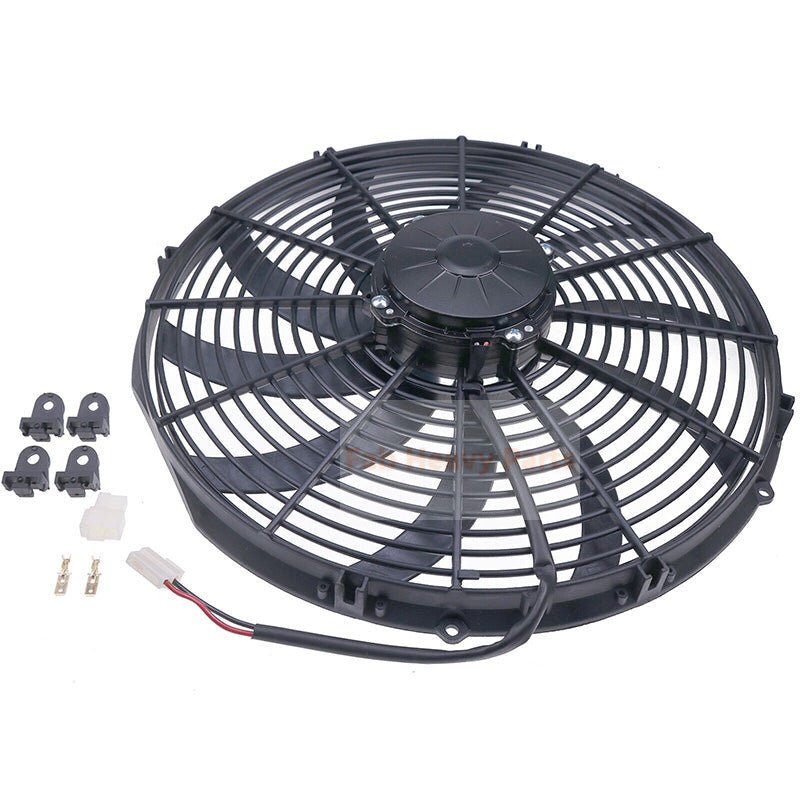 24V 16" 10 Blades Electric Puller Fan VA18-BP70/LL-86A 30102621 - Fab Heavy Parts