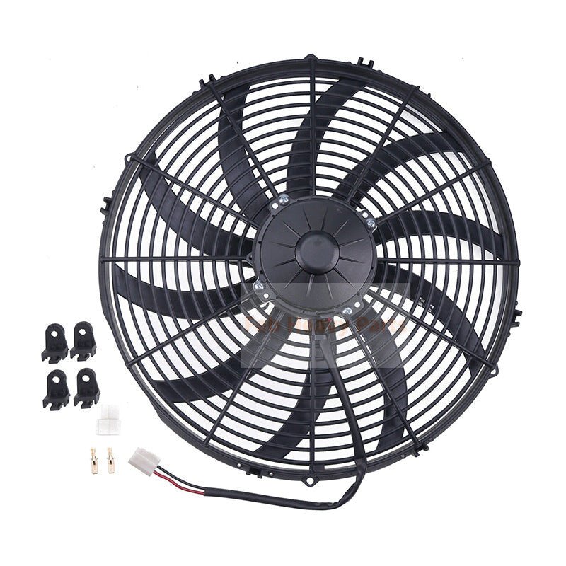 24V 16" 10 Blades Electric Puller Fan VA18-BP70/LL-86A 30102621 - Fab Heavy Parts