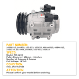 24V 2PK 152mm TM - 31HD A/C Compressor 488 - 46510 2521210 102 - 809 Fits for Seltec Valeo Bus - Fab Heavy Parts